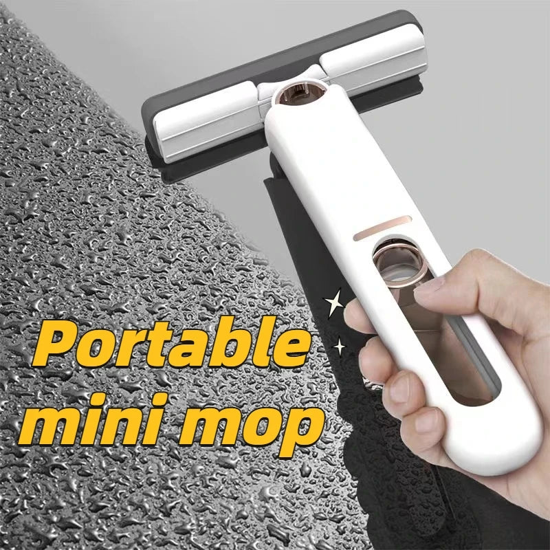 Mini mop portátil multifuncional - Esfregão absorvente para limpeza de mesas e janelas