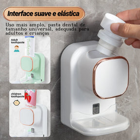 Dispenser automático de pasta de dente com 3 modos - Dispensador inteligente de parede com sensor e carregamento USB